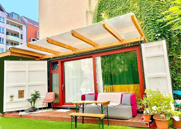 Designer Tiny House With Wraparound Sun Terrace & Garden Lounge * Berlín